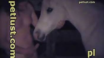Dirty guy fucks mare from behind on cam